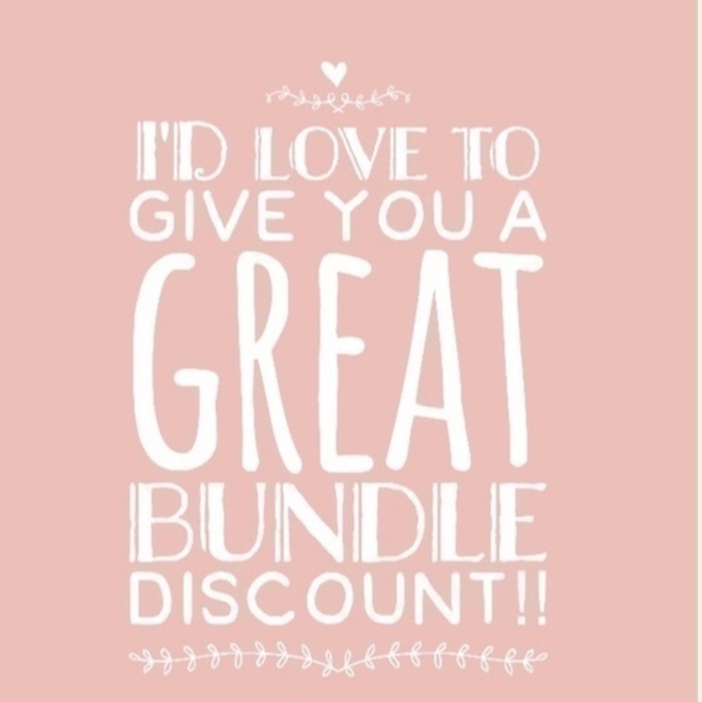 DONT MISS THIS!!! Great discount on bundles! ADD THEM UP!